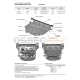 Защита картера и КПП Автоброня для 1,4/2,0/2,0D сталь 2 мм для Volkswagen Tiguan/Skoda Kodiaq 2016-2021 111.05120.2