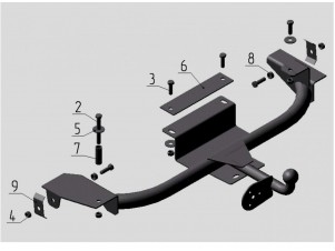 ТСУ Фаркоп Avtos на Daewoo Nexia № DW 03